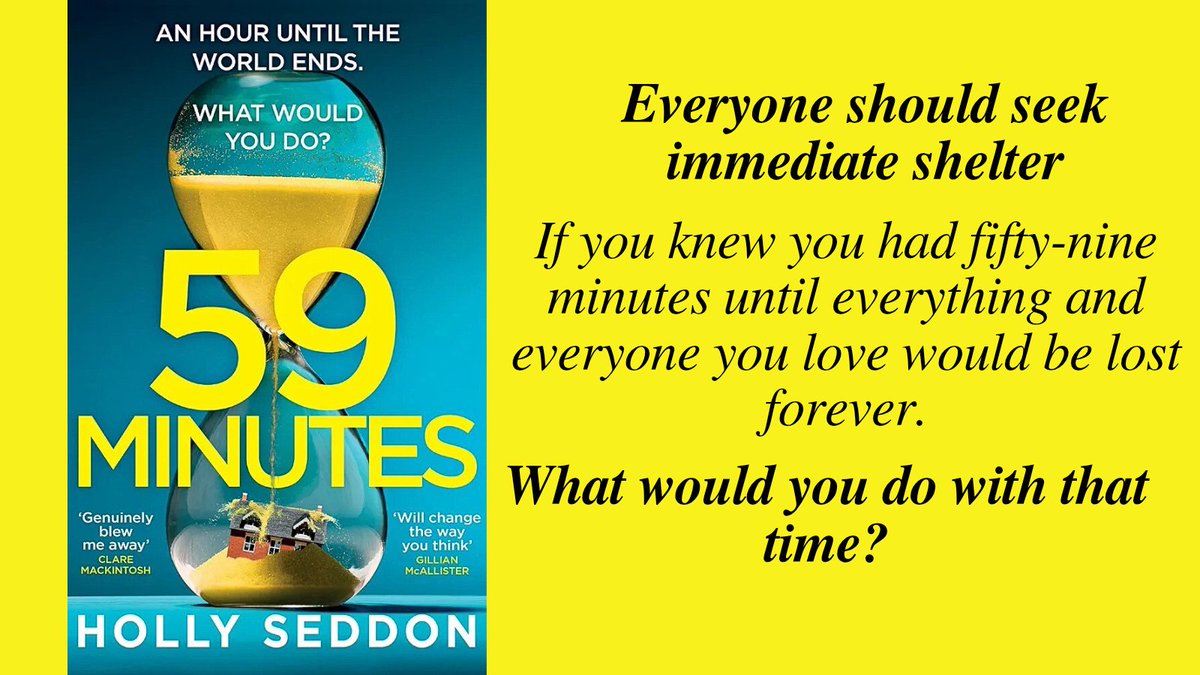 Only meant to read the 1st page - 24hrs later WOW what a thrilling, heartbreaking, tense rollercoaster of a novel. Not to forget terryfying! And love - love is there in abundance. Easy 5 ⭐️ #NewBook #readers
Defo the blockbuster of 2025 - preorder it now amazon.co.uk/59-Minutes-unm…