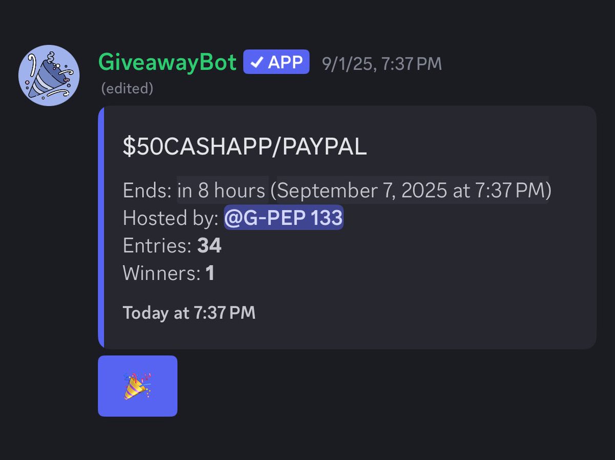 GPEP133's tweet image. $50 GIVEAWAY ENDS AT 737PM EST, FREE TO ENTER JOIN THE DISCORD &amp;amp; REACT TO THE 🎉 EMOJI! discord.gg/VDbFmve7