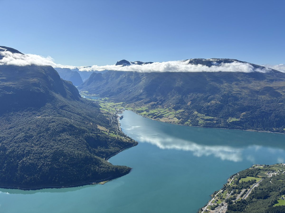 Blessed with glorious weather for our recent trip on the Loen Skylift. The views were breathtaking. Photos just do not do it justice. #loenskylift #norway