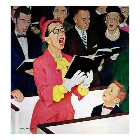 What song at church had you singing like this?