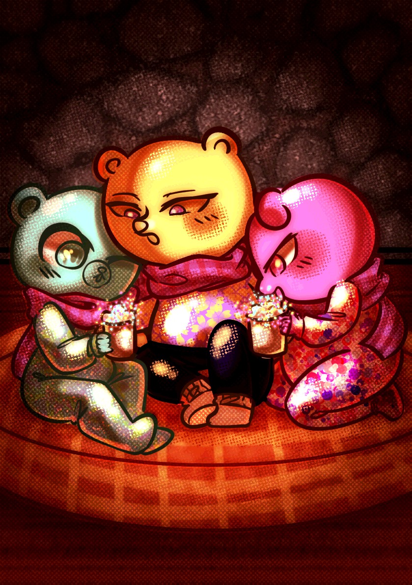 Aprovechando los últimos días de frío, es mejor tomárselo con cama con algo caliente que compartir

#UnicornWars #unicornwarsfanarts #cocoxazulin #azucoco #cocoxgordi #azulinxgordi #azulinxcocoxgordi