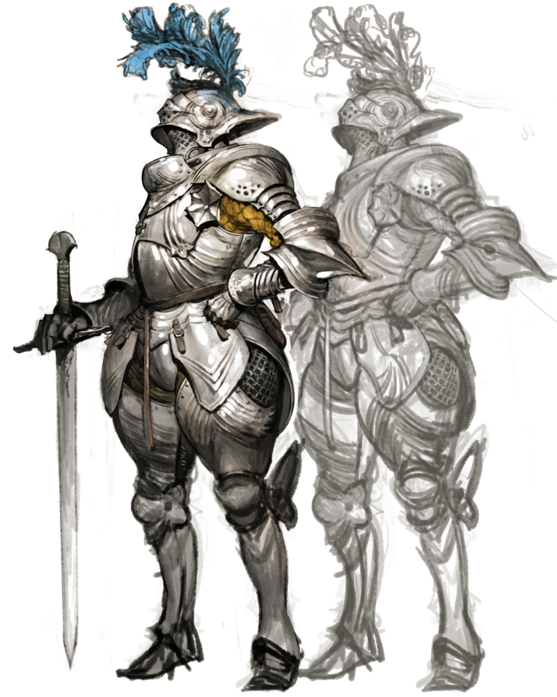 knight drawing
photoshop