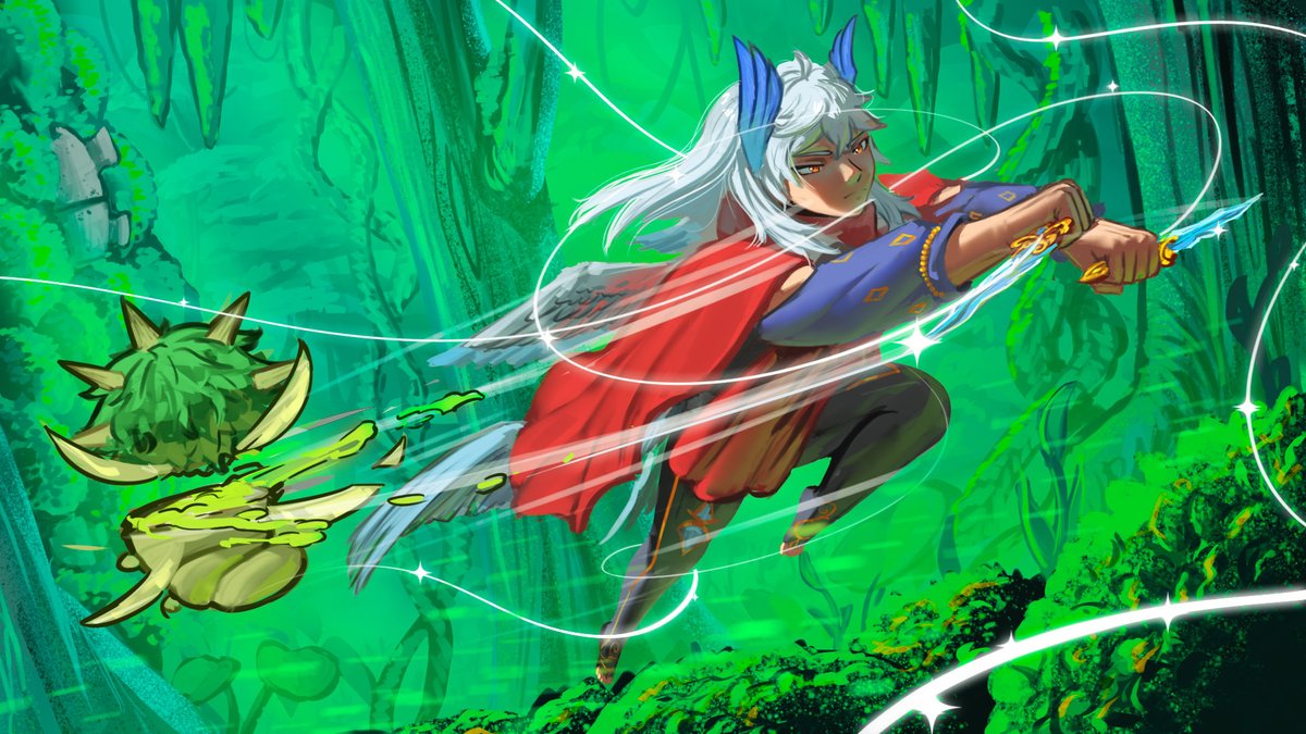 YouTube video thumbnail  #commission for @/AlkoStraeusVT (Customized Silksong thumbnail. 
I loved painting this action pose.) #silksong