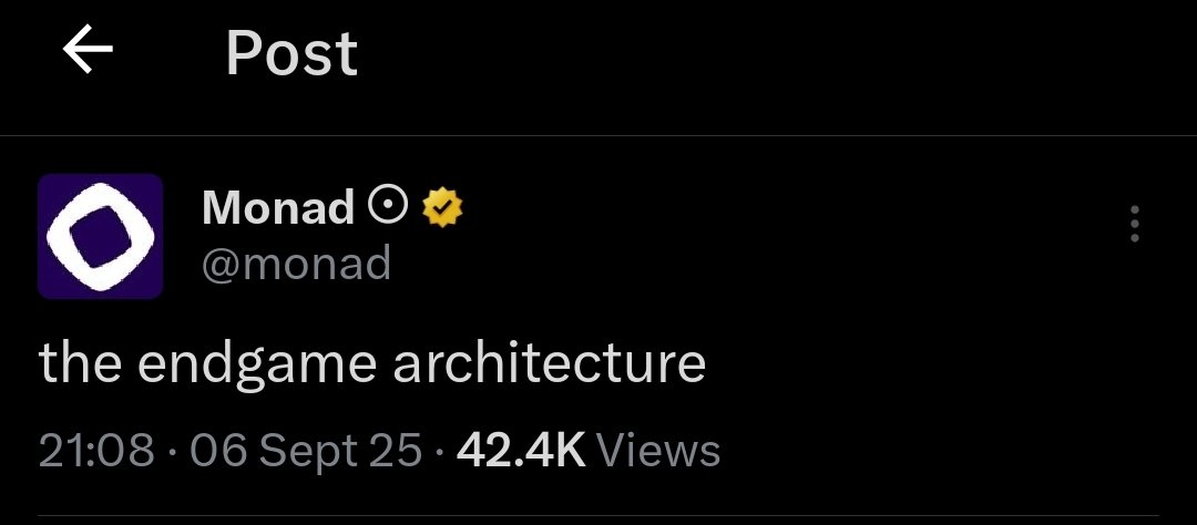 End Game  <a href="/monad/">Monad (mainnet arc)</a> 

Do Txn Daily ❤️ Snapshot Anytime 📸

Gmonad ❤️