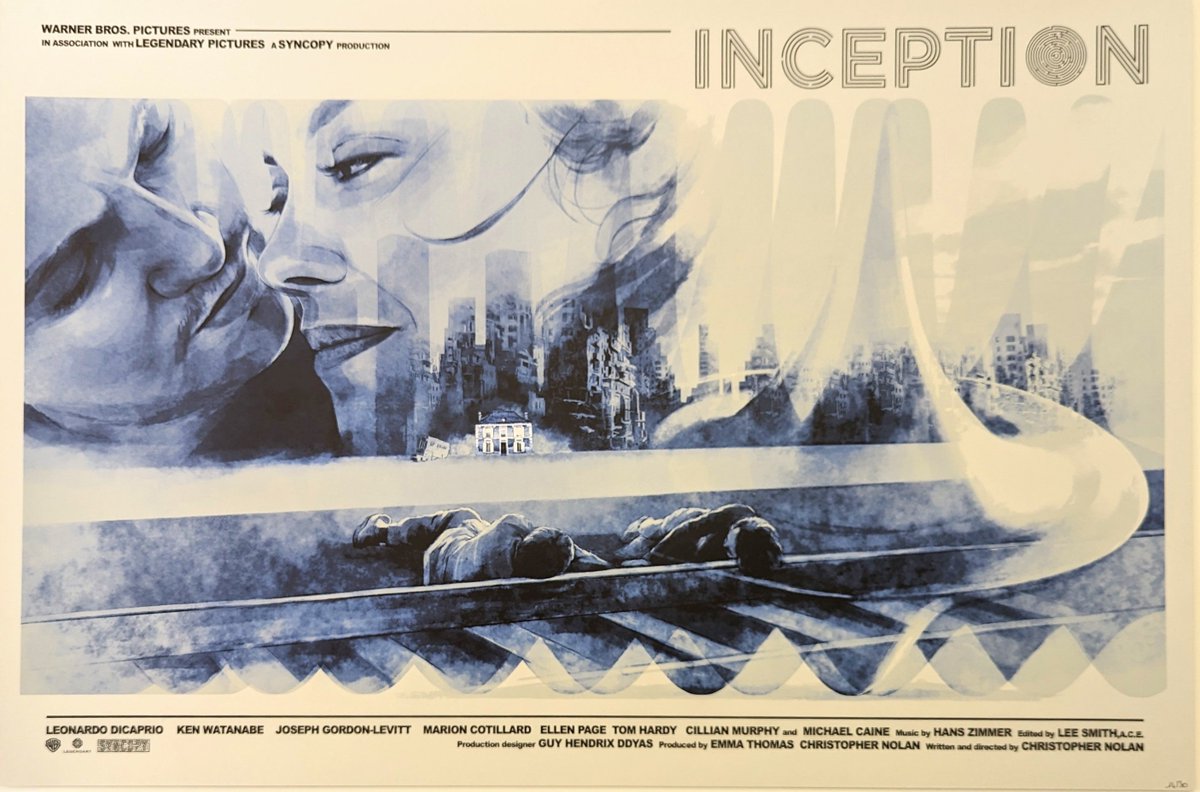 PosterEscape's tweet image. Great poster for Inception by @hanswoody_ 

#Inception