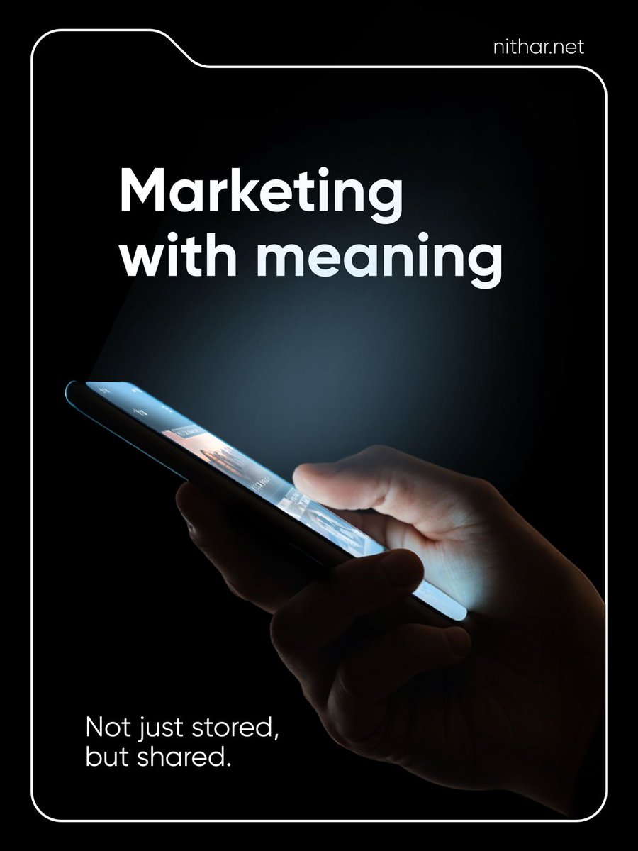 nitharagency's tweet image. Marketing with Meaning
Not just stored, but shared. 

Read more: nithar.net/how-creative-s…

#nithar