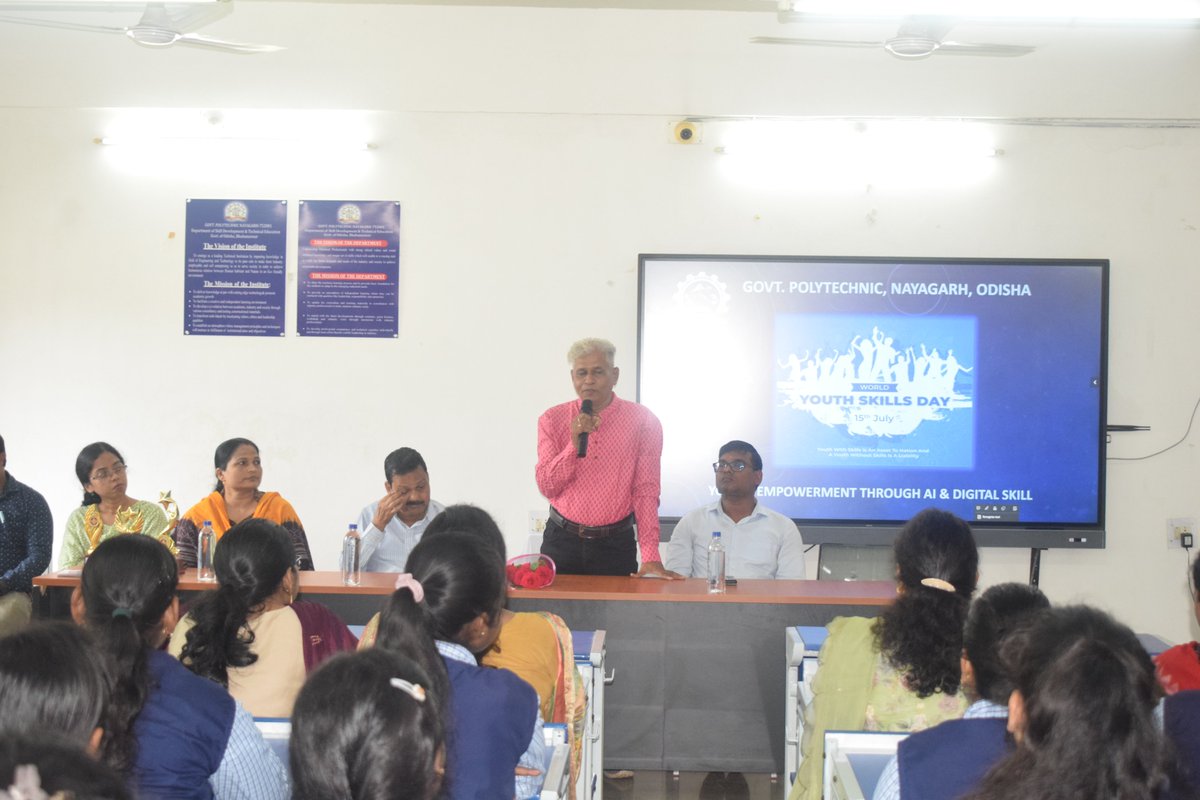 GP_NAYAGARH's tweet photo. WORLD YOUTH SKILL DAY -2025 CELEBRATION ON DTD. 15/07/2025 https://t.co/xYJZ74TWJi
