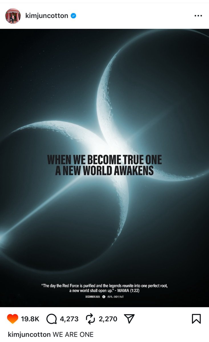 exochartstats's tweet image. SUHO Instagram Post:

'WE ARE ONE'

#SUHO #EXO @weareoneEXO