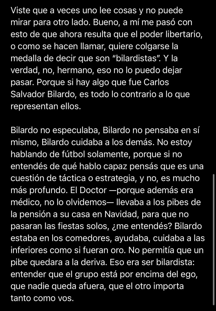 Flecha_deOro's tweet photo. Harto de que los libertarios se auto perciban BILARDISTAS! Son todo lo contrario
#Bilardo
#Narigon
#Milei
#EleccionesPBA
#Karina
#EDLP https://t.co/7EAhlGqxpl