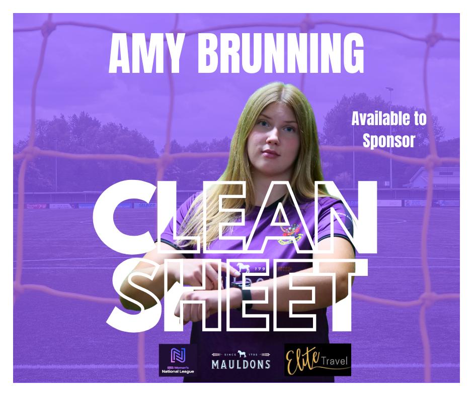A clean sheet for Amy Brunning! 💛💙