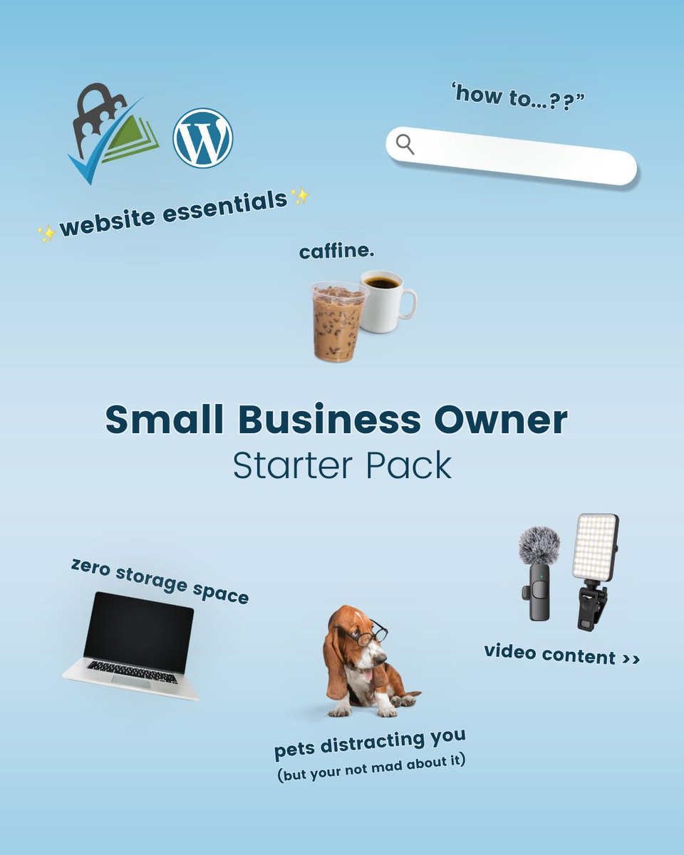 pmproplugin's tweet photo. The official Small Biz Owner Starter Pack ๐คโ๐ป
โ
100+ tabs open
โ
โHow do Iโฆ?โ Google searches
โ
Coffee on IV drip
โ
Zero storage left
โ
Video content goals ๐ฅ
โ
Pet = coworker ๐ถ
Running a business is no joke โ but youโre doing amazing. ๐ช
#PaidMembershipPro
#PMPro https://t.co/OCFJ0w1q6d