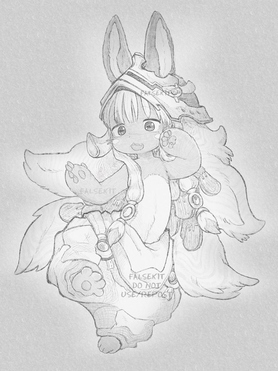 falsekit's tweet image. nanachi's new outfit !
#miabyss #メイドインアビス