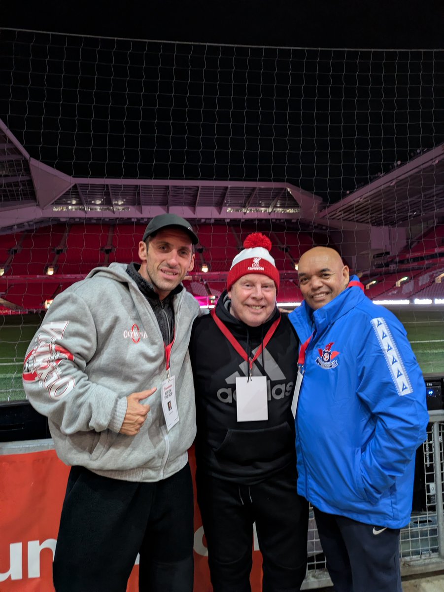 LFC FOUNDATION <a href="/LivHomelessFC/">Liverpool Homeless FC</a>  Sleep out at Anfield - 

Humbling night with no light, just the cold concrete floor and good company to keep the spirits up.

Just under 100k collectively raised by all involved. Same again but bigger next year <a href="/LFCFoundation/">LFC Foundation</a> <a href="/JohnBishop100/">John Bishop</a> #LFC