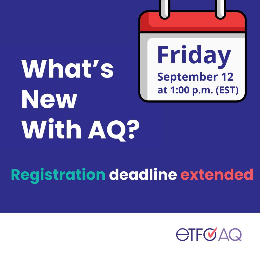 Teachers leading teachers.......such an amazing experience learning from teachers across Ontario!  New deadline: September 12, 2025, at 1:00 PM EST.  <a href="/etfoaq/">ETFO AQ</a>