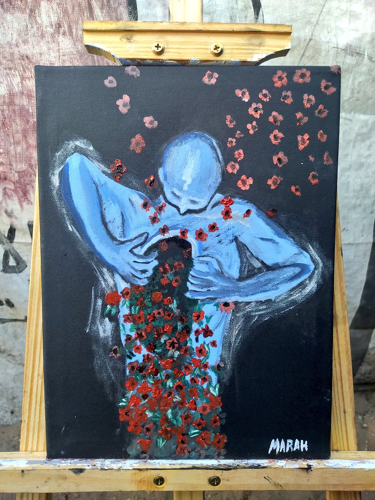 I am in urgent need of your support. You can buy a copy of my paintings or donate to my campaign to help me evacuate to the south.