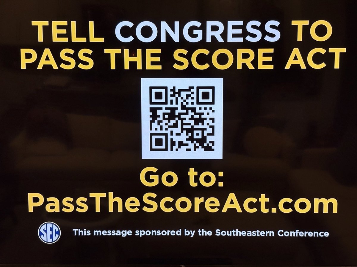 Cody Campbell (@codyc64) on Twitter photo The <a href="/SEC/">Southeastern Conference</a> ran this TV ad over the weekend, thar provides a link to a website. The ad and the website make many false claims, the most egregious being that the SCORE Act, in its current form, is supported by every D1 conference in America. This is NOT true. In fact, the large The <a href="/SEC/">Southeastern Conference</a> ran this TV ad over the weekend, thar provides a link to a website. The ad and the website make many false claims, the most egregious being that the SCORE Act, in its current form, is supported by every D1 conference in America. This is NOT true. In fact, the large