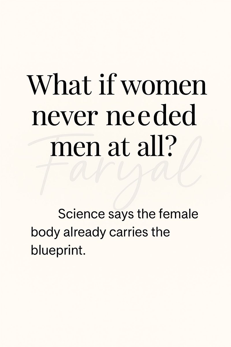 ShabanaFaryal's tweet image. Reminder: The egg chooses. The sperm is just delivery. If the Y taps out, women won’t.

#FutureOfHumanity #MenOptional