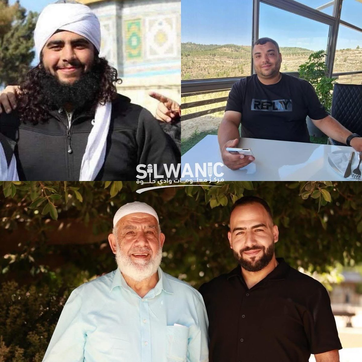 Handing the Jerusalemites Ziad Abu Hadwan, Sami Fatiha, Daoud Bkeirat and his father Sheikh Najeh Bkeirat orders banning them from entering Al-Aqsa Mosque for a week, subject to renewal, after they were summoned for investigation following the storming of their homes