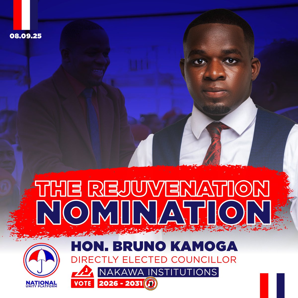 Tomorrow marks yet another momentous milestone in our journey embarked on the rejuvenation service leadership, So help me God🙏