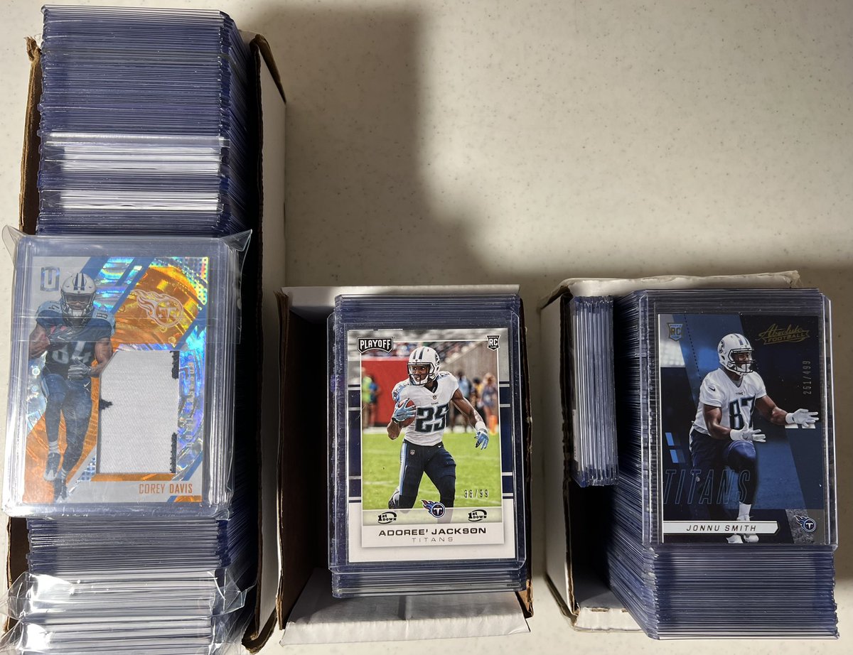 Cleaning up some rows. If you know anyone that PC’s the following for rainbows or whatever, I may have it.
Moving in bulk.
Corey Davis
Adoree’ Jackson
Jonnu Smith
