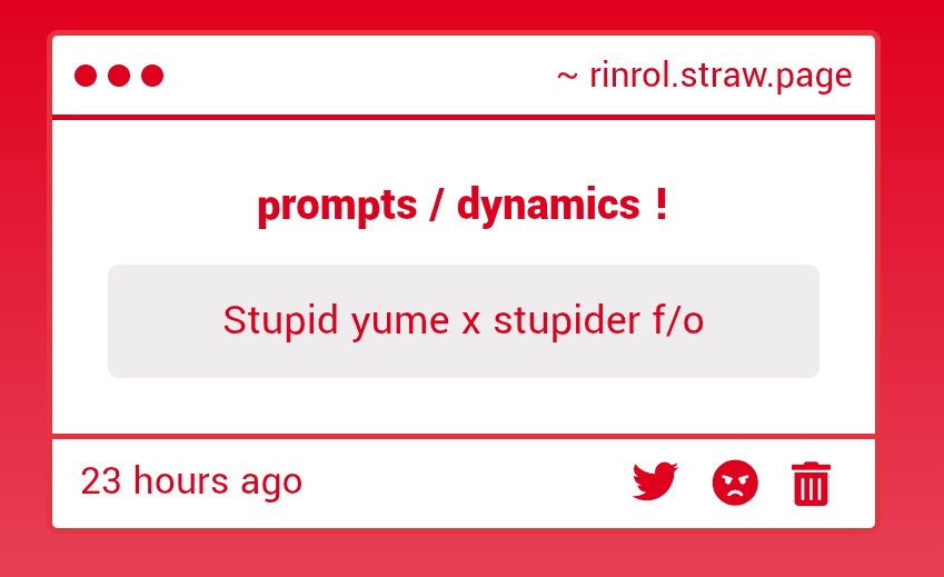 stupid yume x stupider f/o