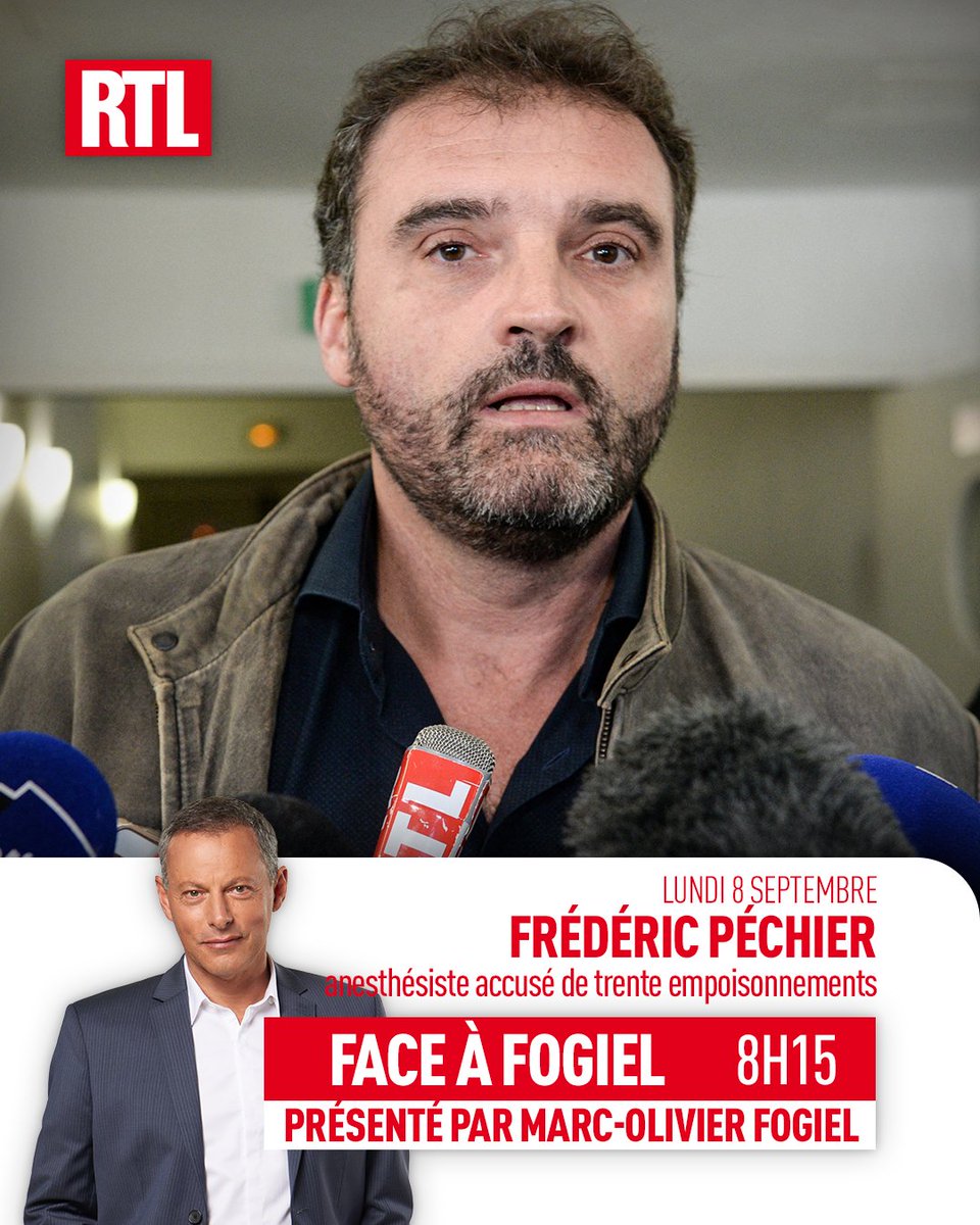 🔴 Il est peut-être l’un des pires serial killers français. On l’accuse d’avoir empoisonné 30 patients dont 12 sont décédés. Il donnera sa version des faits juste avant que ne démarre son procès. Frédéric Péchier, l'anesthésiste de Besançon est l’invité de <a href="/FogielMarcO/">Marc-Olivier FOGIEL</a> à partir