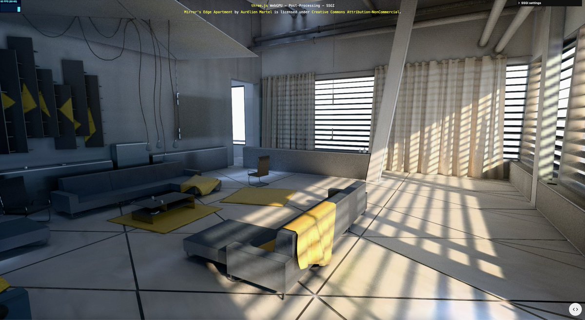 Three.js tweet media