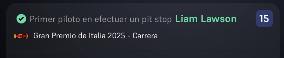 😃 Pues no nos ha ido muy mal el fin de semana de F1

🔝 114% de yield, más de 8uds ganadas, cuotas 17 y 12 entre otras...

➕¡Y con ganas de que llegue el siguiente!