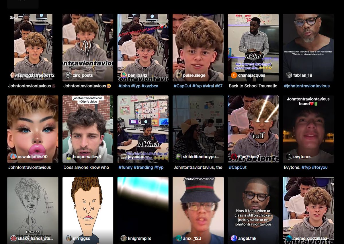 joshcki's tweet image. johntroviontavious is a meme thats super viral right now.

people are posting videos like &apos;&apos;How it feels like being on johntroviontavious tiktok while others are on 67 / sendy tiktok.

millions of views and likes in only days.

$JTVS

tiktok.com/@suniggaafreeb…