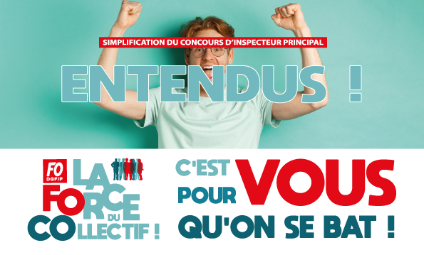 fodgfip's tweet photo. Victoire F.O.-DGFiP : plus qu'une épreuve orale d'admission au concours d'Inspecteur principal. Enfin une simplification qui se fait au bénéfice des agents !
https://t.co/kWHyeLwK7j
#LaForceDuCollectif https://t.co/3LZwRVtZUA
