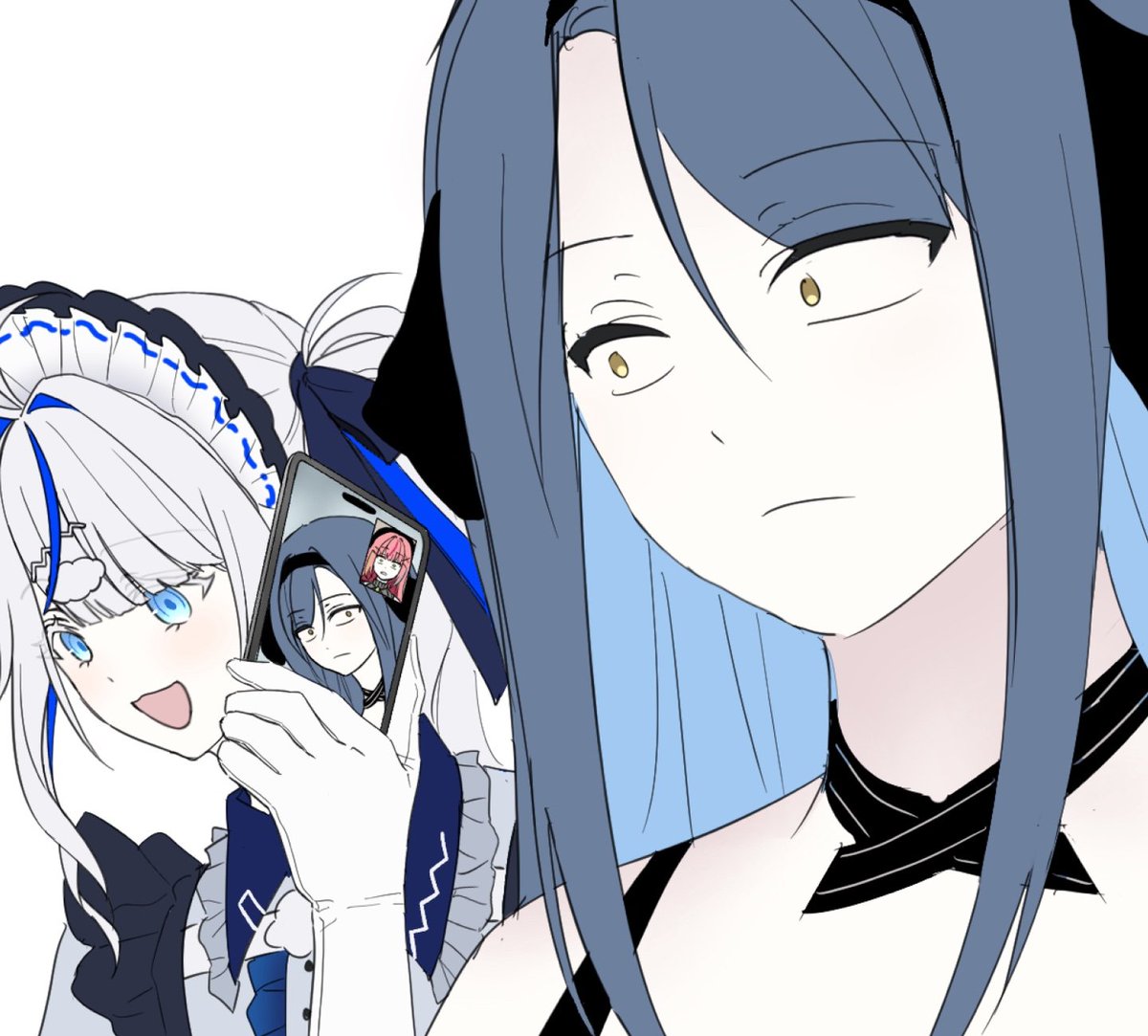 #GZzart #kumorinart #Nanart

내 옆 메이드가 영상통화 중인데
도대체 왜 이러는지 모르겠다..

아이디어 제공 : 나
그린이 : 동생