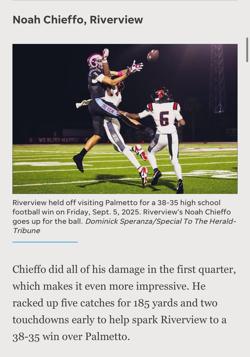 Lo_Kizell's tweet image. Congratulations to 3 of our players being names @HeraldTribune week 3 top performers!
@luhhchief @ToryeonJames @nippert_parker 

#continuousimprovement @BrodyWiseman @RRamsRecruiting @RamsRhsFootball