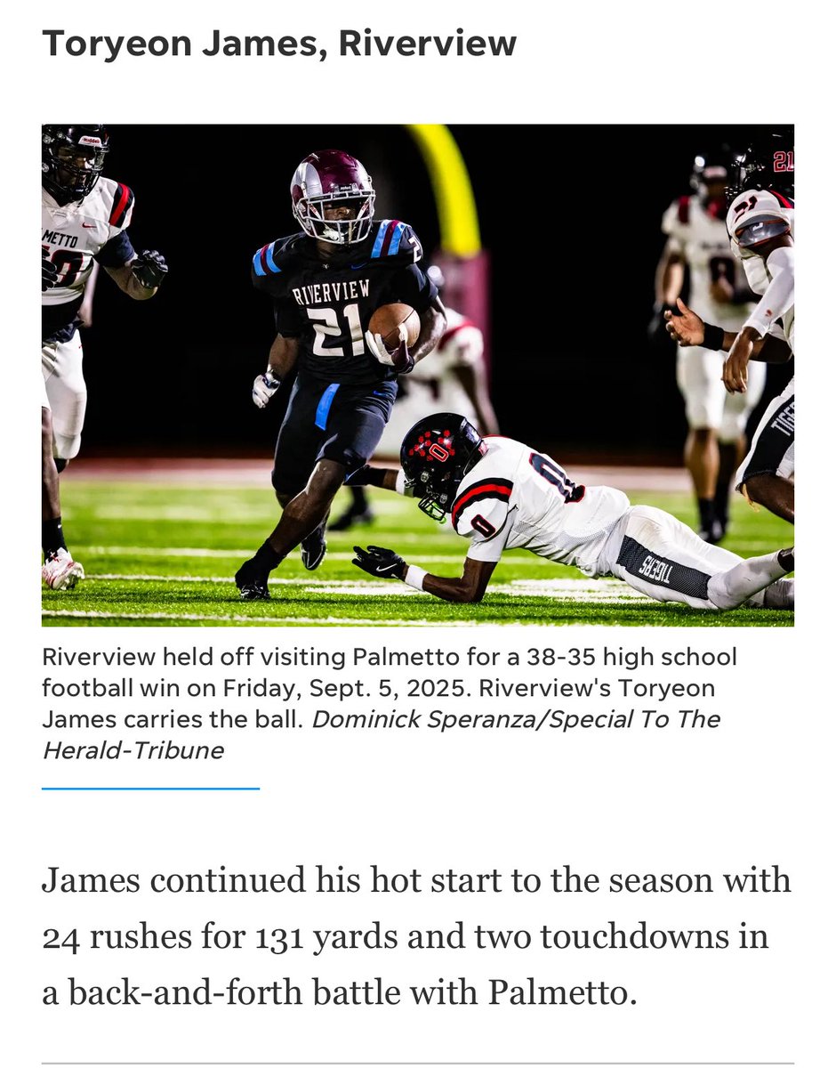 Lo_Kizell's tweet image. Congratulations to 3 of our players being names @HeraldTribune week 3 top performers!
@luhhchief @ToryeonJames @nippert_parker 

#continuousimprovement @BrodyWiseman @RRamsRecruiting @RamsRhsFootball
