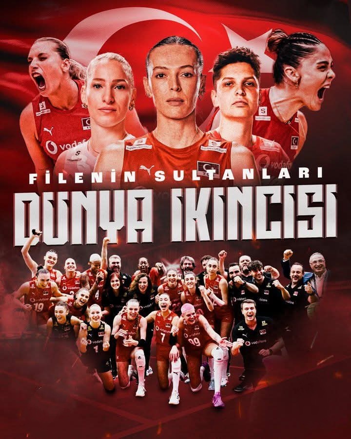 Dünya ikincisi olan Türkiye Milli takımını Tebrik ediyorum.
#Türkiye