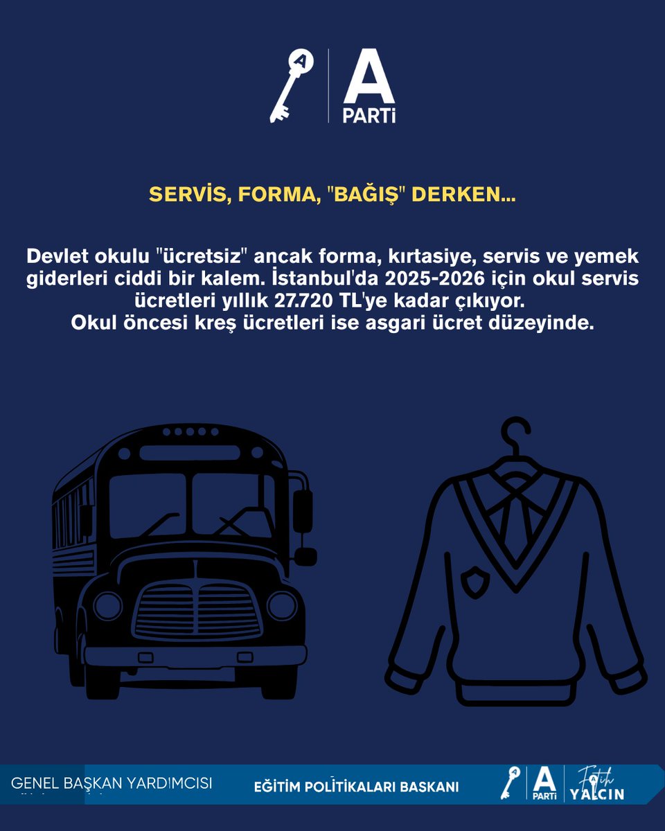 Veliler soruyor: Çocuk okutmak ayrı, kırtasiye masrafını karşılamak ayrı dert. Eğitimde fırsat eşitliği nasıl sağlanacak? Siz bu yıl masrafları nasıl karşıladınız?
#AnahtarParti #KırtasiyeMasrafıCepYakıyor