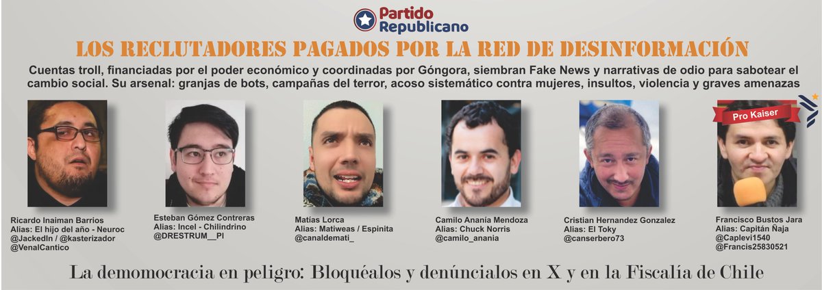 🇨🇱 ✊ 🇵🇸 (@elcautiv0) on Twitter photo Estimada Elisa Loncon <a href="/ElisaLoncon/">Elisa Loncon Antileo</a>: Aquí arriba le dejo algunos antecedentes de la red de desinformación, estos son algunos de los troll comprometidos 🧐
saludos Estimada Elisa Loncon <a href="/ElisaLoncon/">Elisa Loncon Antileo</a>: Aquí arriba le dejo algunos antecedentes de la red de desinformación, estos son algunos de los troll comprometidos 🧐
saludos