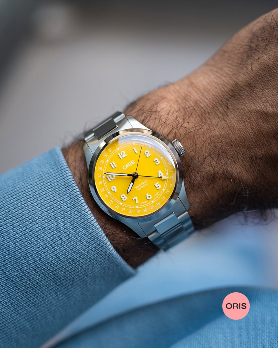 wallaceallanayr's tweet image. The new Oris Big Crown Pointer Date in sunshine yellow. ​​​​​​​​
Breathe it in.​​​​​​​​

Shop now at Wallace Allan: wallaceallan.co.uk
​​​​​​​​
#Oris #BigCrown #BigCrownPointerDate #WallaceAllan