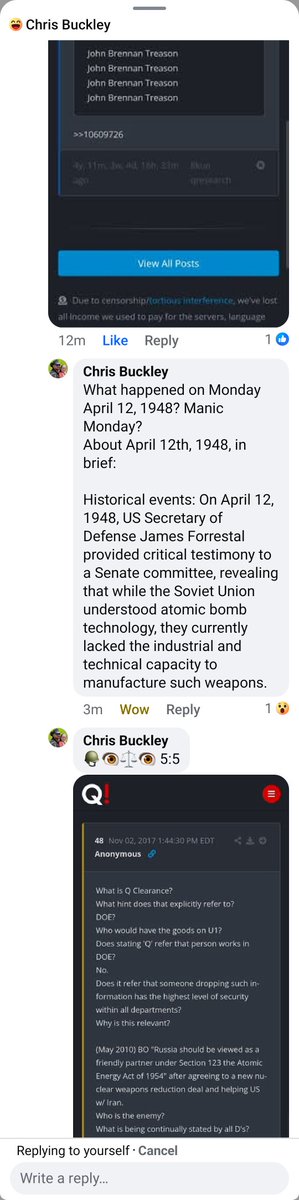 CBuckley46118's tweet image. Hop over to Farcebook to see more Q&apos;s from my memoirs!😜
🪖👁⚖️👁

facebook.com/share/1BRnwFQU…

#WWG1WGA #CLOFA 
#TrollingIsFun