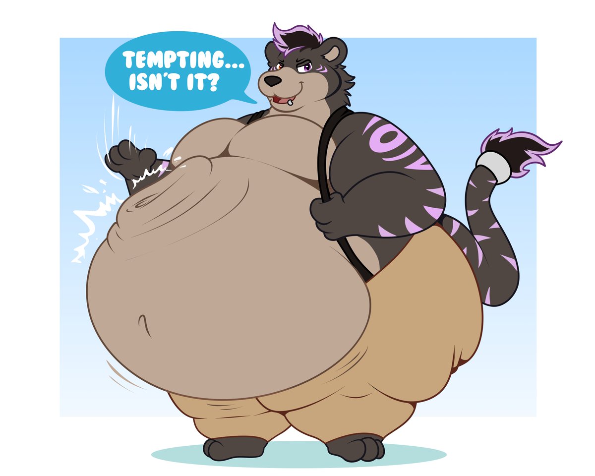 I admit.. that HUGE gut is VERY tempting.. just look at those ripples.. 💦

A gift i did for <a href="/TorkumaTigburr/">Torkuma Tigburr (comms open)</a>  a while ago!