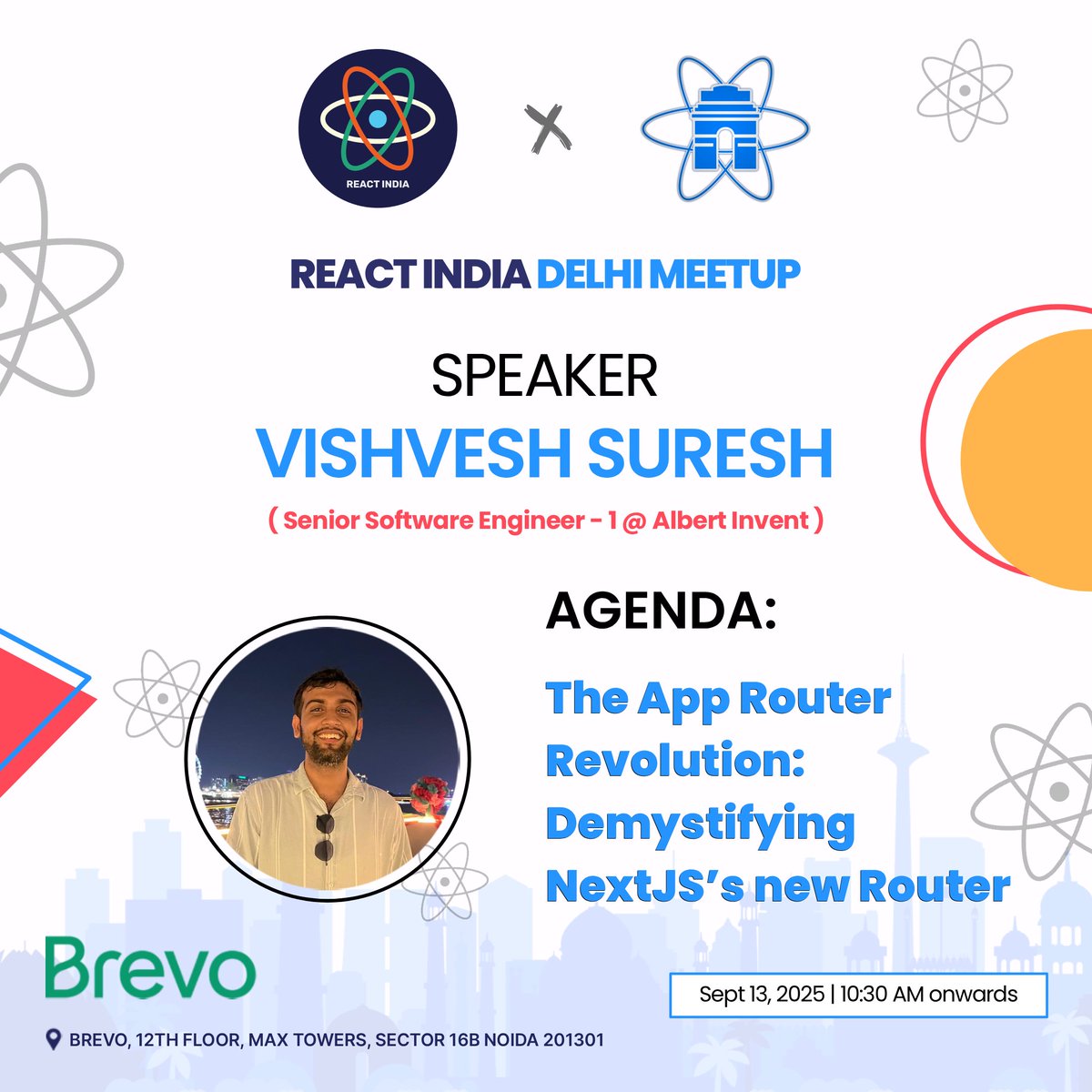 Next.js fans, you’ll love this one 👀

Vishvesh Suresh (Senior Software Engineer - I @ Albert Invent) is speaking at the React India Delhi Meetup on The App Router Revolution: Demystifying Next.js's new Router!

RSVP 👉 luma.com/react-india-de…

#ReactDelhi #ReactIndia #javascript