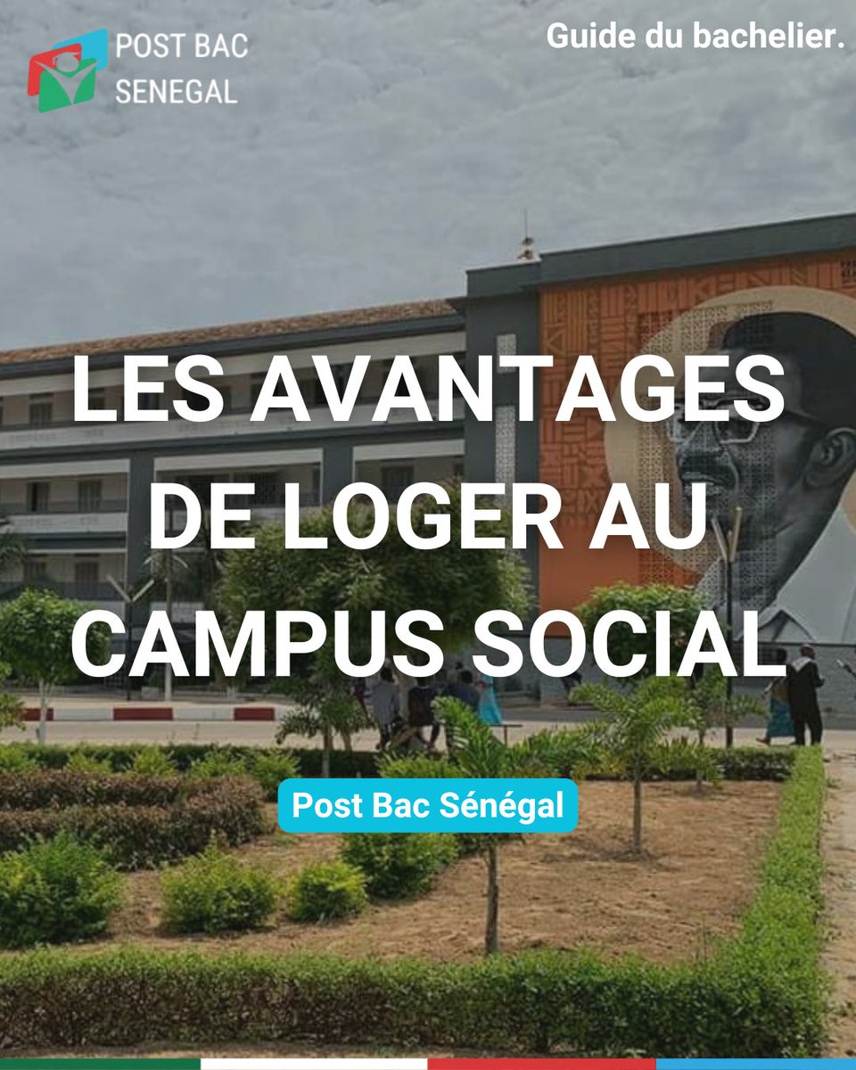 Postbacsenegal's tweet photo. Le campus social, c’est plus qu’un logement : c’est une expérience de vie étudiante complète.
#enseignementsuperieur #campus #campuslife #logement  #postbacsenegal https://t.co/SIzzIxtazf