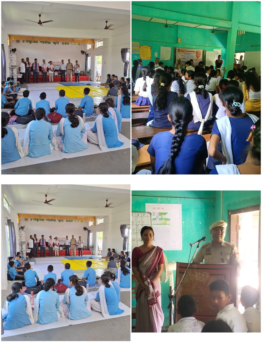 "The youth of today are the architects of tomorrow’s unity."

Honouring Sardar Vallabhbhai Patel’s legacy, Jorhat Police held a Drawing Competition at Borholla HS &amp; a Quiz at Progoti ME School - celebrating young minds &amp; unity.