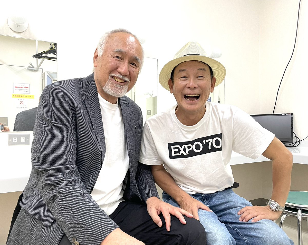 【パンチョ木下さん】入れていた予定がポカン！と空いたので「おっ！ちょうど西区民センターでやってる『惑星ラブソング』の舞台挨拶に間に合う」と会場に向かうと「あらっ！パンチョさん」今日は木下さん出演の『鯉のはなシアター』も同時上映。せっかくだからと一緒に舞台挨拶！いい時間！