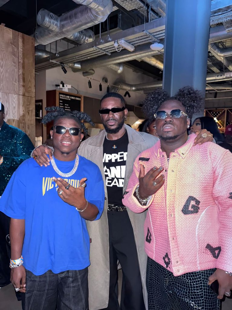 Coblaze with Adekunle Gold at his album listening in London