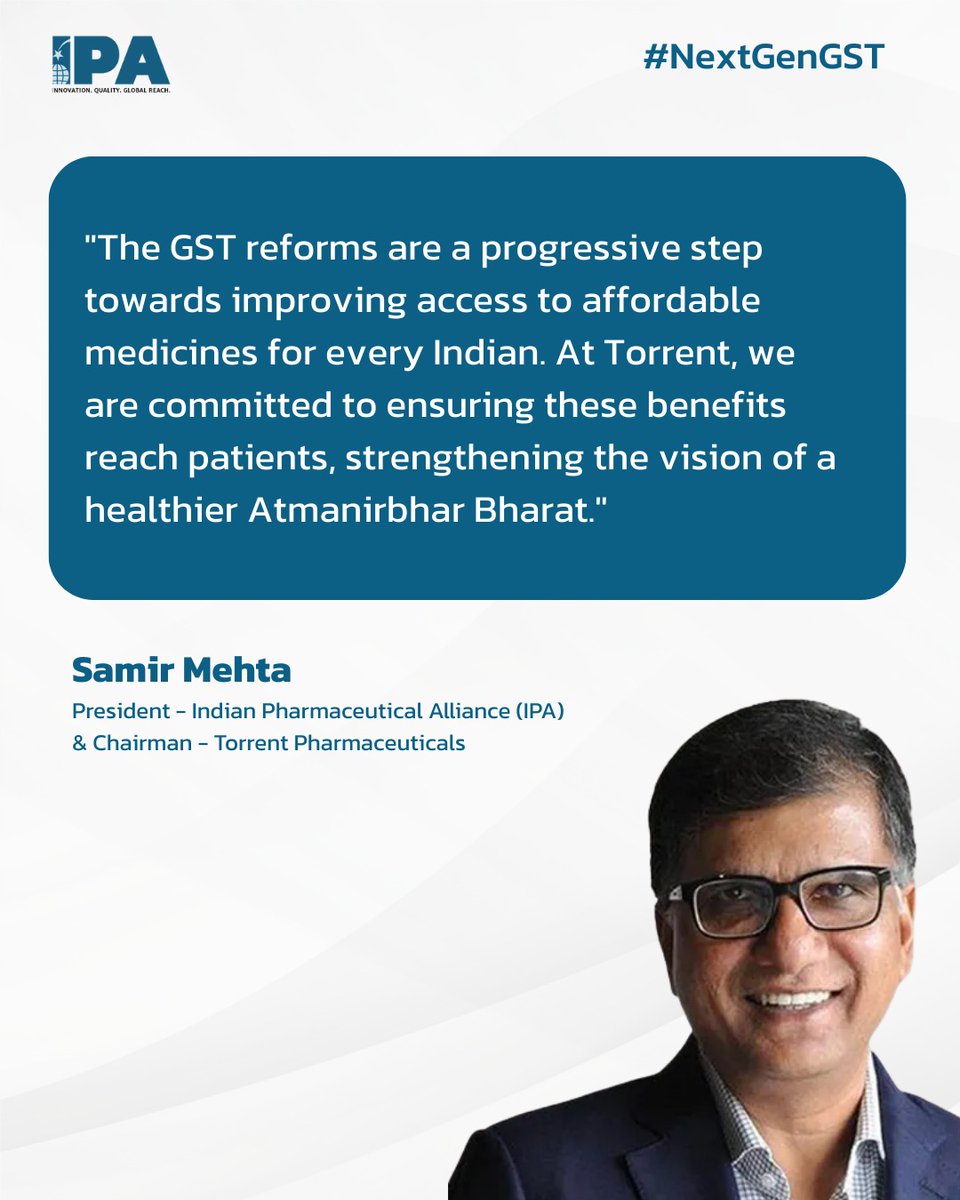 #IPA #GST #IndianPharma #NextGenGST