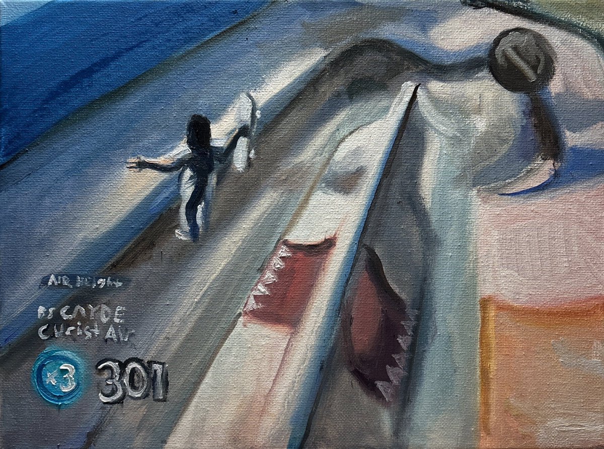 Here’s an oil painting I made of Steezus from Skate 3