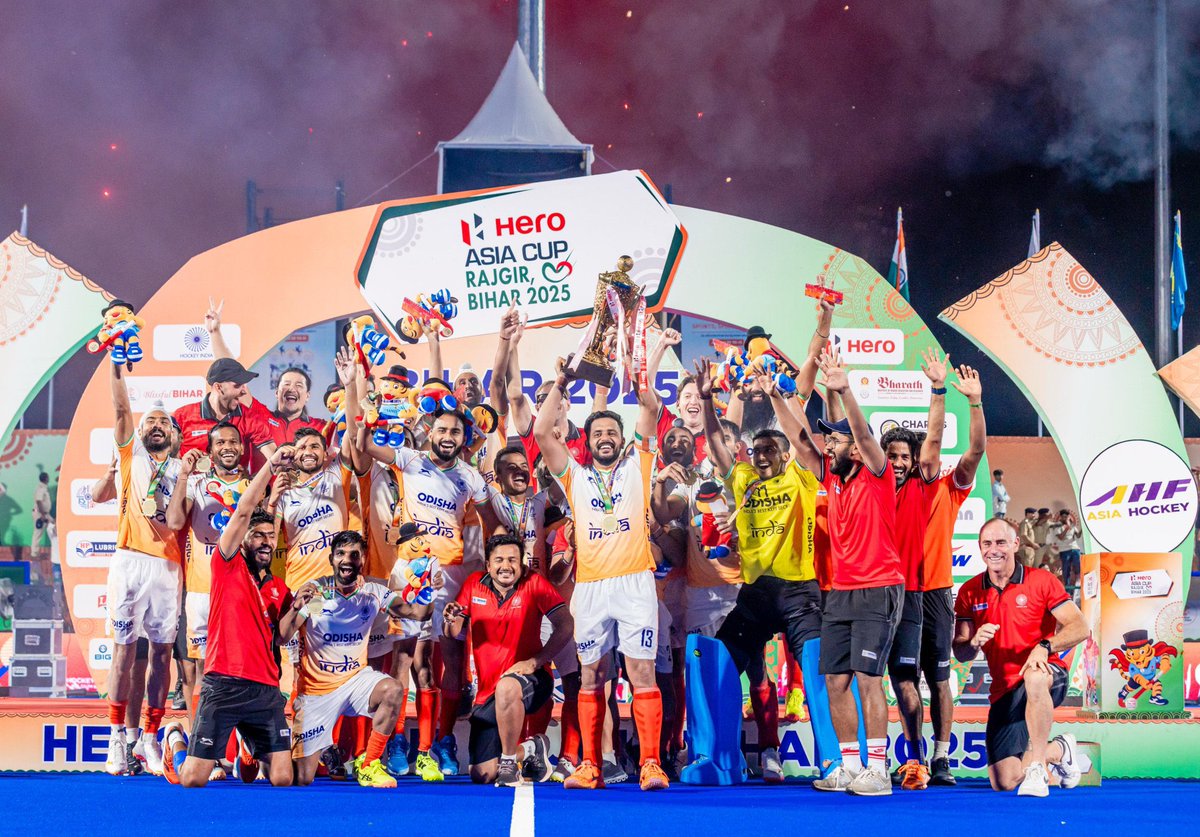Amit Shah (@amitshah) on Twitter photo Congratulations to <a href="/TheHockeyIndia/">Hockey India</a> on clinching the fourth Asia Cup title in Rajgir, Bihar and securing a direct entry to next year’s FIH World Cup. The stellar performance of our team throughout the tournament showcased their indomitable sportsmanship. Best wishes for their Congratulations to <a href="/TheHockeyIndia/">Hockey India</a> on clinching the fourth Asia Cup title in Rajgir, Bihar and securing a direct entry to next year’s FIH World Cup. The stellar performance of our team throughout the tournament showcased their indomitable sportsmanship. Best wishes for their