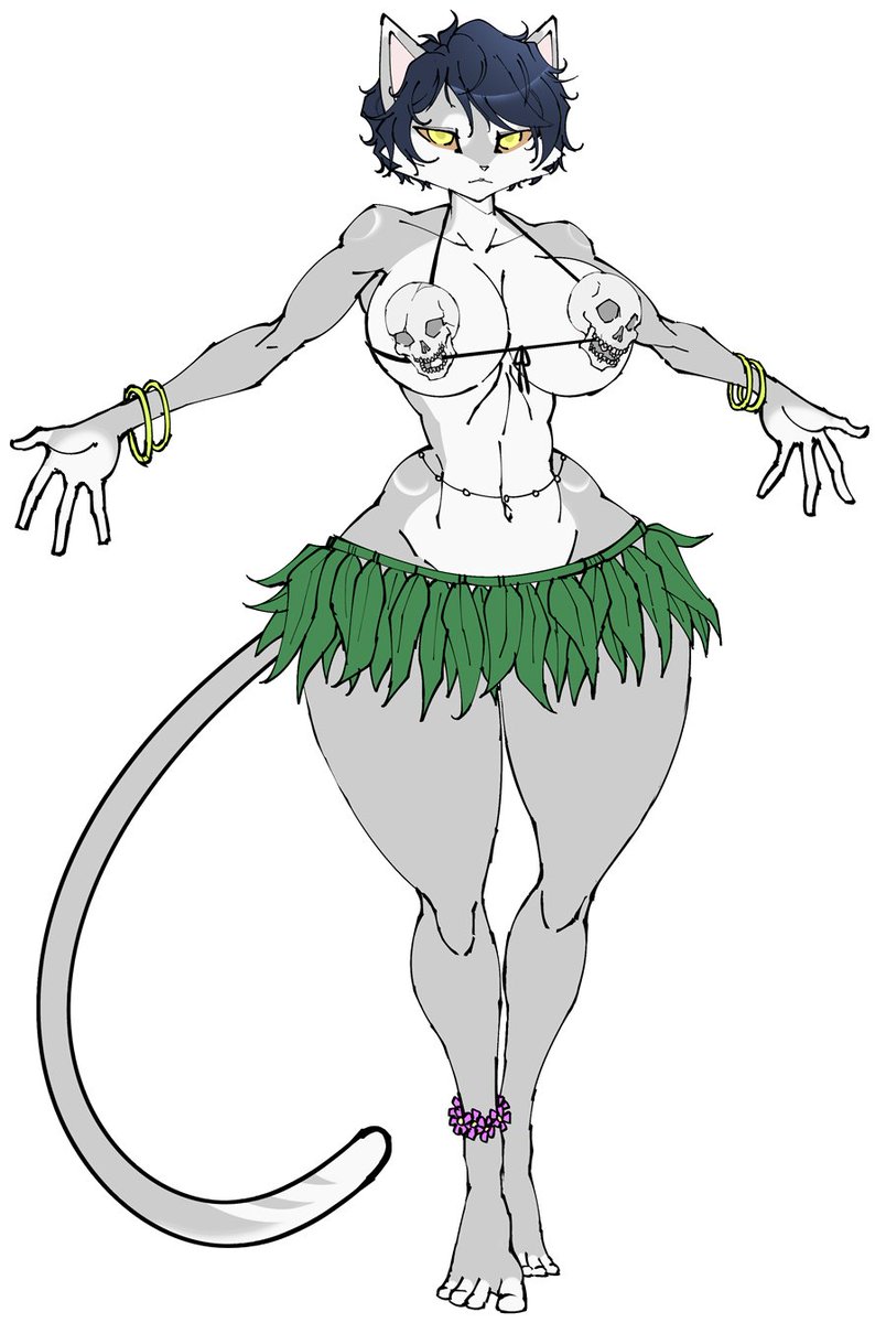 Goth Cat Girl adoptable in her chosen party attire! : D
I accidentally set her auction to 1 day instead of 3, so there's like 12 hours left on her! Check it out at the L!nk on the profile header : D