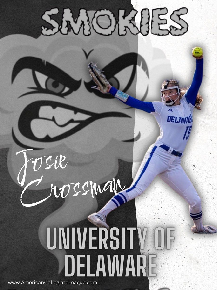River City Smokies (@riversmokies) on Twitter photo Welcome back to the 2026 Smokies! <a href="/JosieCrossman/">Josie Crossman</a>
Josie comes from The University of Delaware to <a href="/scclsoftball/">Scenic City Collegiate League</a> next summer! #smokies
🗓️ 6/11-7/10
📍Chattanooga, TN
Players Register:⬇️
AmericanCollegiateLeague.com
#fastpitchunited #playball Welcome back to the 2026 Smokies! <a href="/JosieCrossman/">Josie Crossman</a>
Josie comes from The University of Delaware to <a href="/scclsoftball/">Scenic City Collegiate League</a> next summer! #smokies
🗓️ 6/11-7/10
📍Chattanooga, TN
Players Register:⬇️
AmericanCollegiateLeague.com
#fastpitchunited #playball