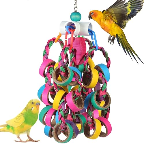 I just received Bird Toys Conure Toys,Bird Parrot Foraging Shredder 24 Pcs Colorful Bagel Chewy Rings for Small Parrots Parakeets Conures Cockatiels Love Bird Cage Ac from wildwolfy2121 via Throne. Thank you! throne.com/mrandmrspupz #Wishlist #Throne <a href="/official_throne/">Throne</a>